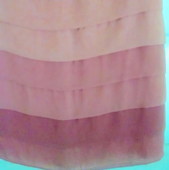 Lauren Conrad Rose Pink Ombré Pleated A-line Dress - Picture 7 of 12